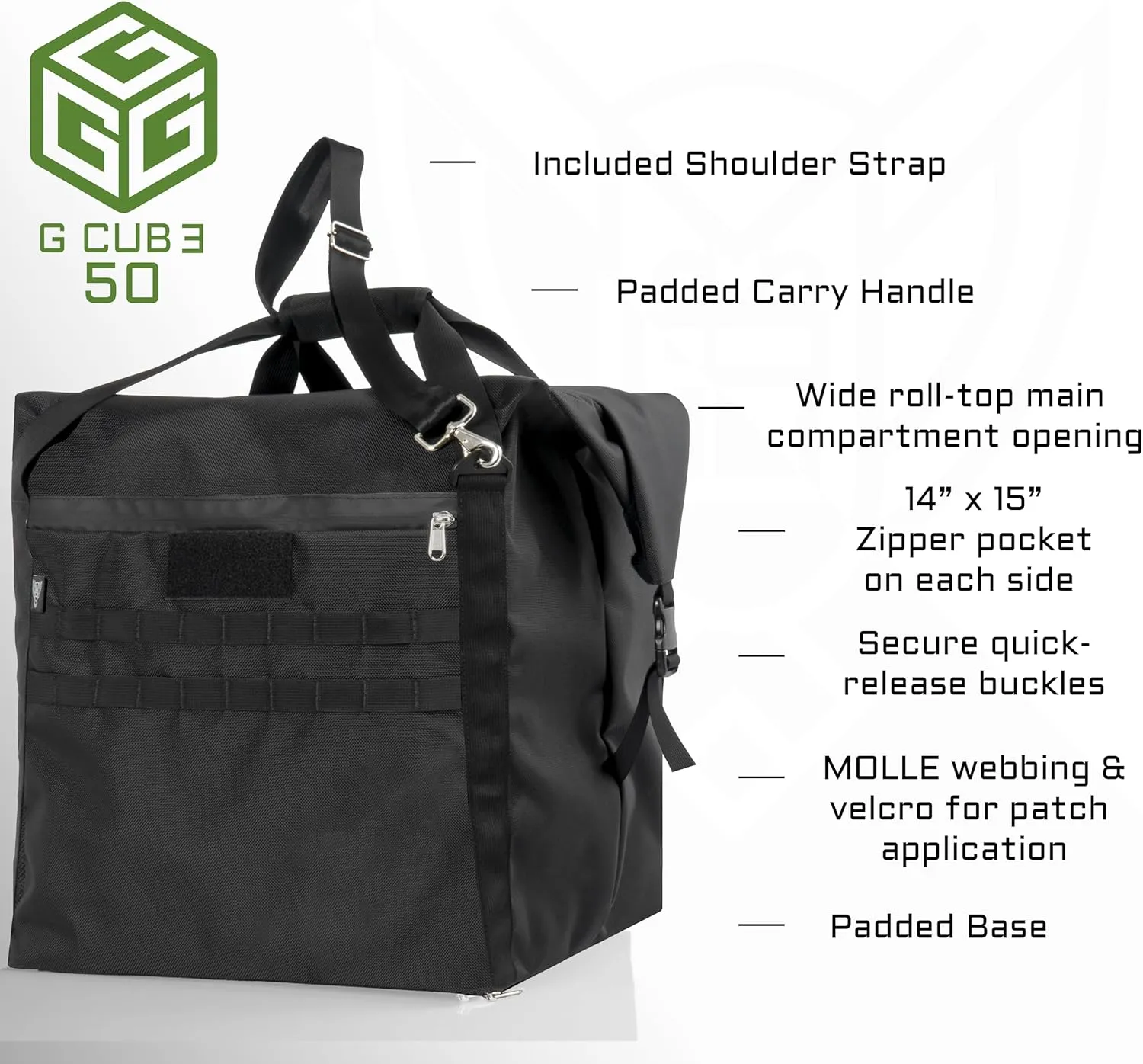 ~ G CUB 50 Faraday Bag for Small to Medium Generators and Electronics ~ Protects Against EMP/CME/EMF/RF ~ Diamond Form Farday Lined Interior ~ Foam Padded Base