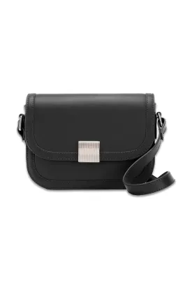 Black Leather Crossbody Bag
