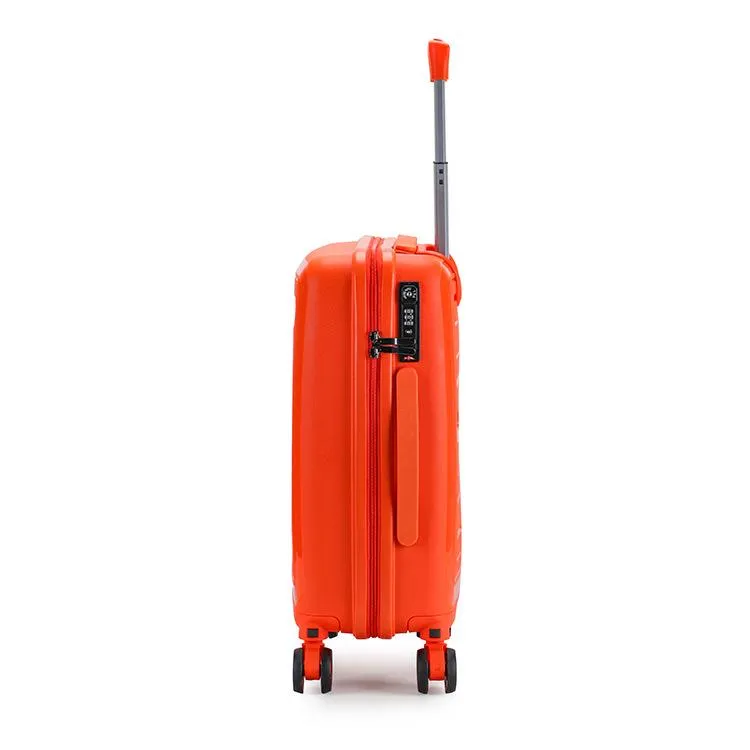 Blue Carry-On Hard Luggage Suitcase 3Pcs Sets on 4Wheels Oxford Luggage 3007