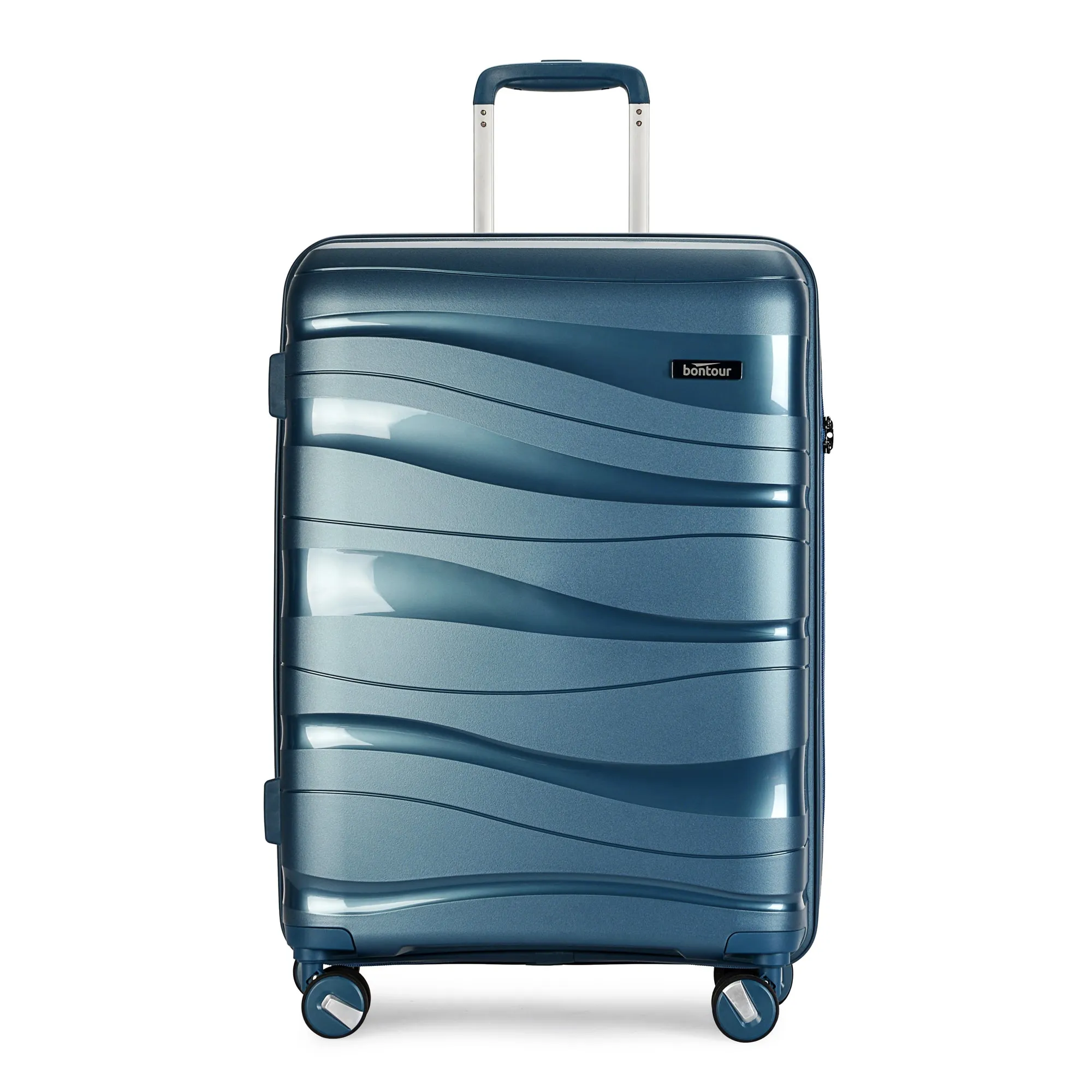Bontour 'Flow' 4-wheeled suitcase with TSA lock, Medium Size  66x45x28 , Ice blue
