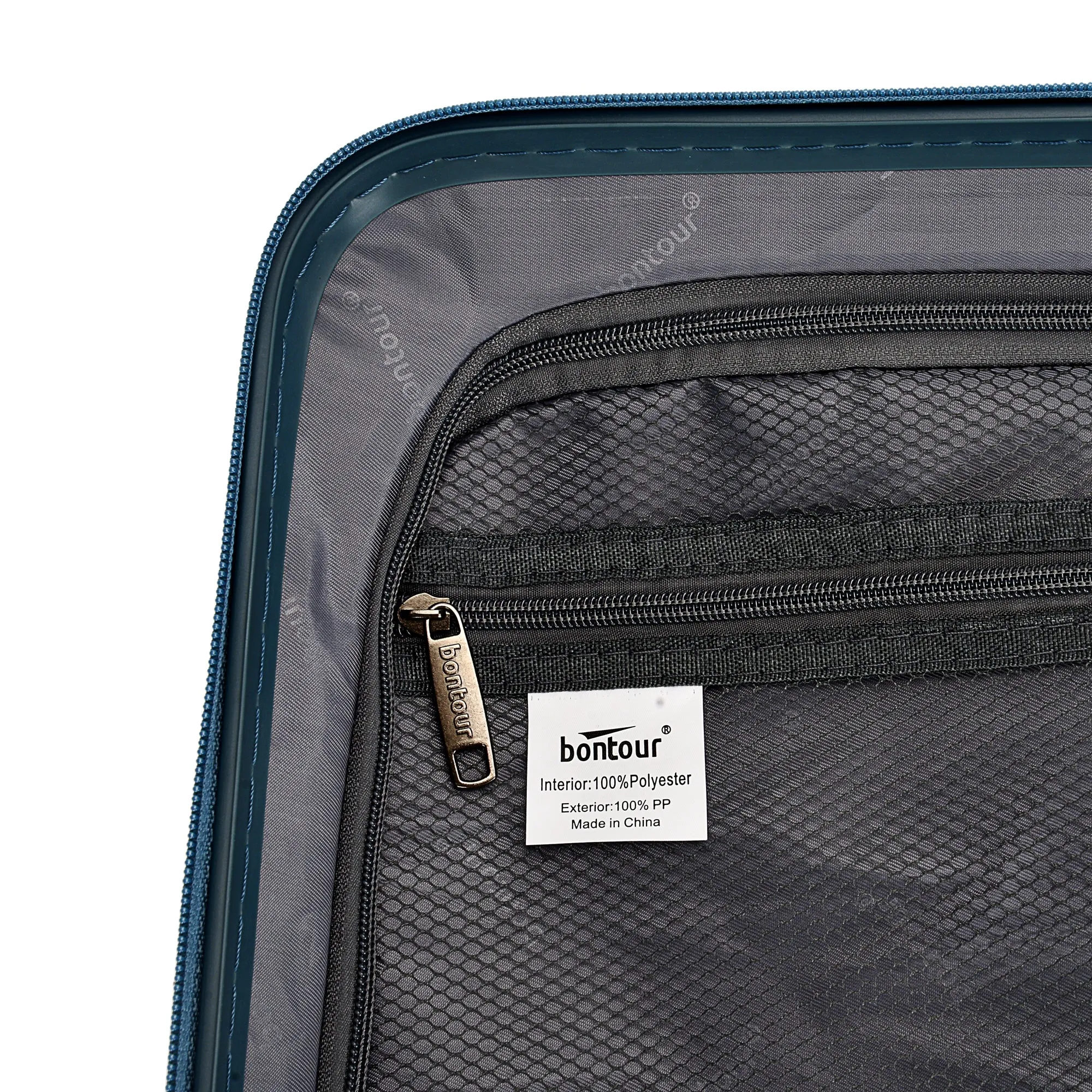 Bontour 'Flow' 4-wheeled suitcase with TSA lock, Medium Size  66x45x28 , Ice blue