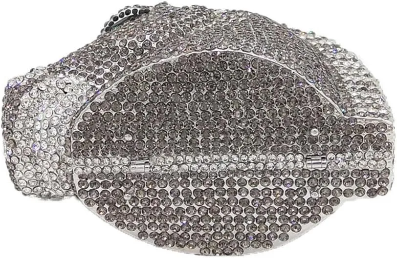 Boutique De FGG Horse Head Crystal Clutch Bags Women Animal Rhinestone Evening Handbags Party Crystal Clutch Purses,Mini
