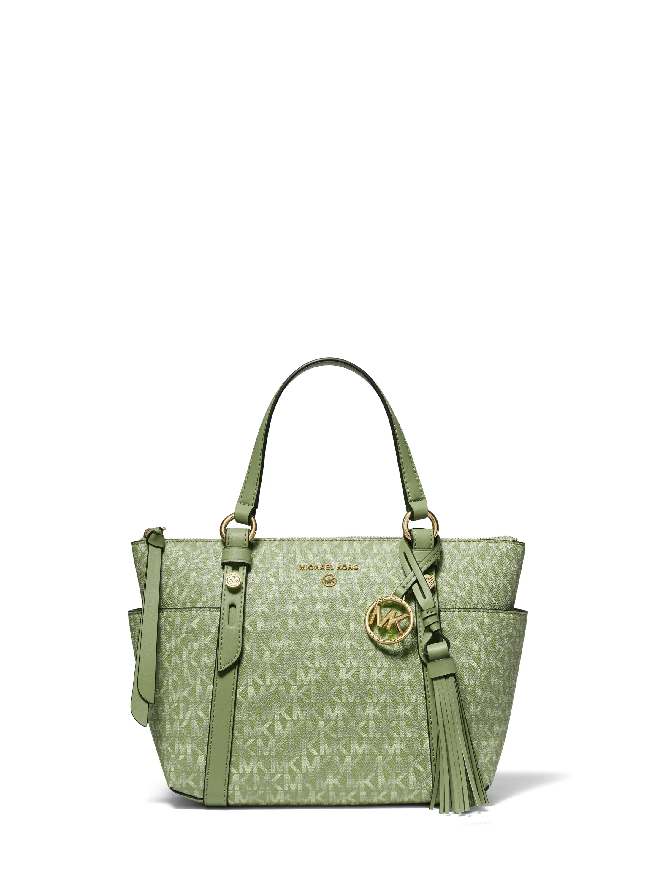 Bradshaw Medium Logo and Leather Messenger Bag