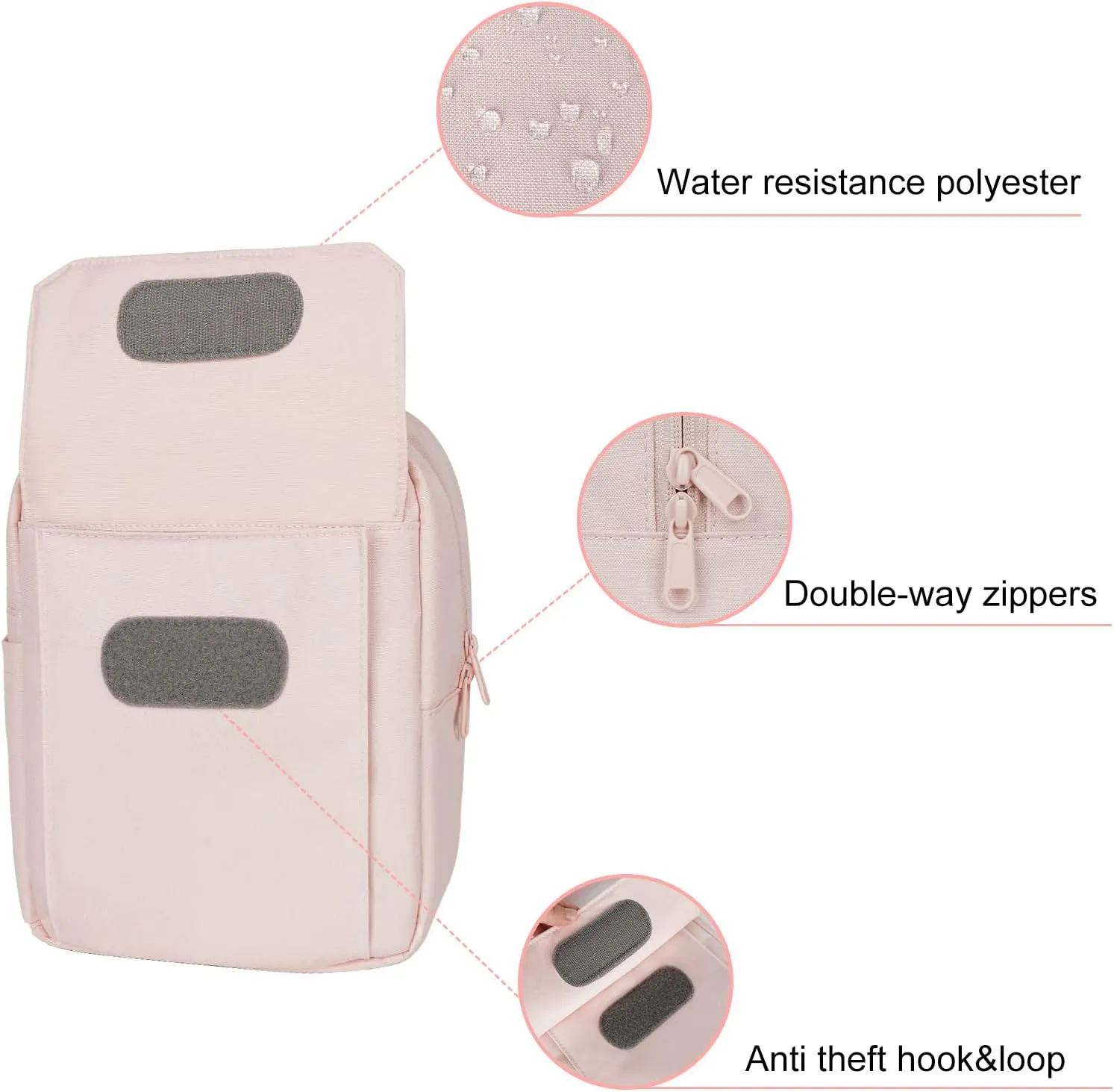 Camera Bag Crossbody Small Cute Camera Bag Purse for Women Waterproof Leather Travel Shoulder Case Sling Designer for Mirrorless or DSLR SLR Pink