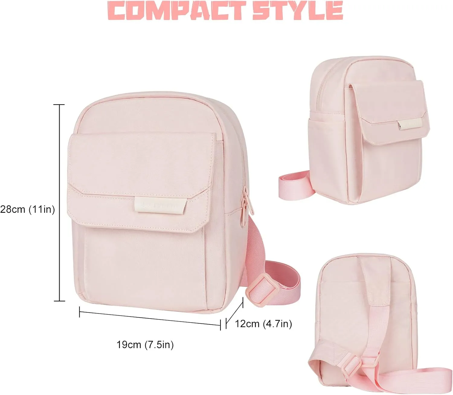 Camera Bag Crossbody Small Cute Camera Bag Purse for Women Waterproof Leather Travel Shoulder Case Sling Designer for Mirrorless or DSLR SLR Pink