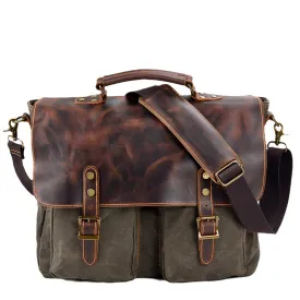 Classic Canvas Messenger Bag Vintage Minimalist Shoulder Bag for All-Purpose Use Unisex Satchel Bag