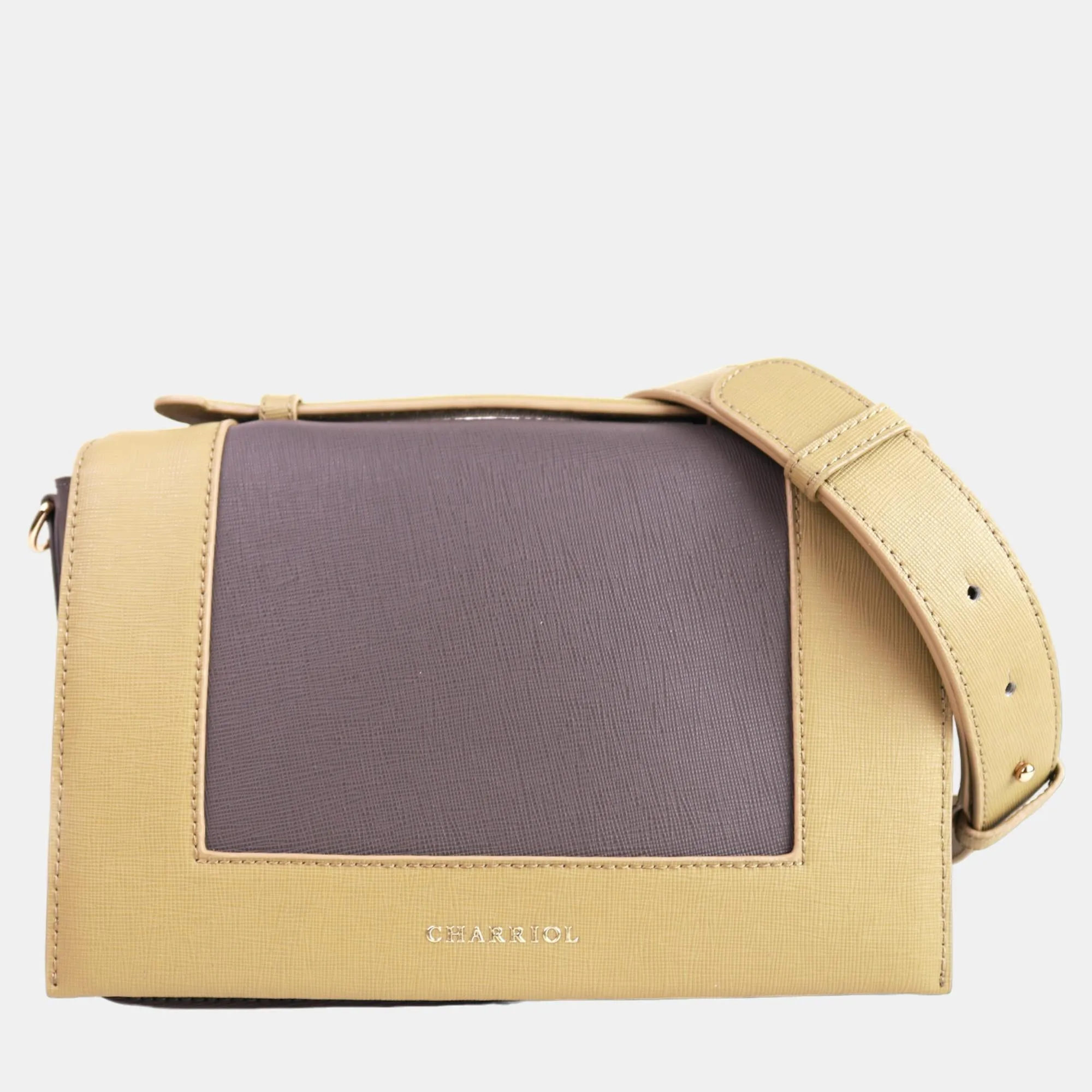 Dark Grey Leather Marina Crossbody