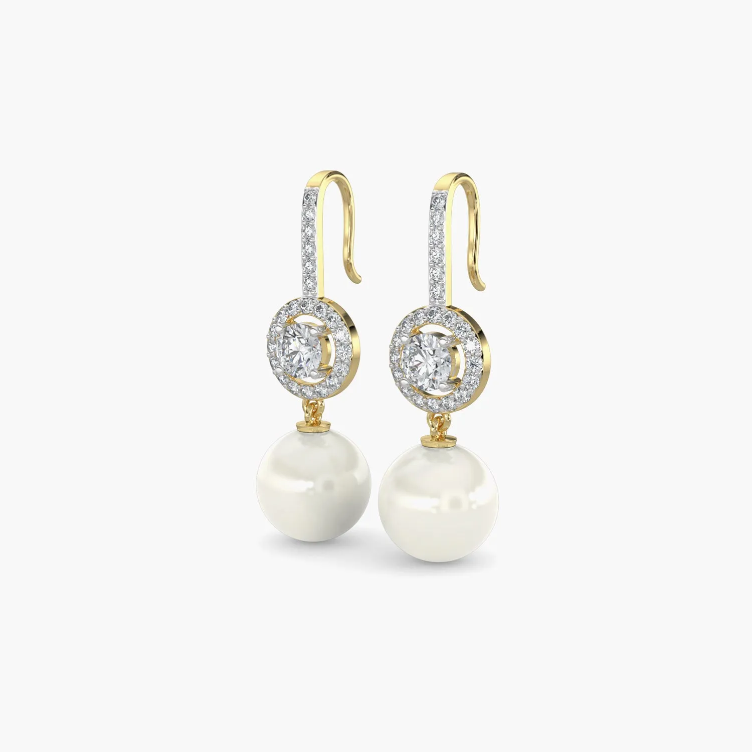 Diamond Earrings 1.9 cts TW 18k Gold