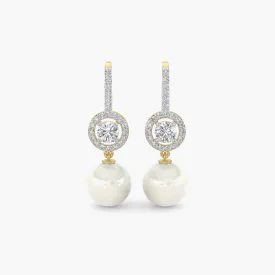Diamond Earrings 1.9 cts TW 18k Gold