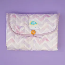 Fancy Fluff Organic Cotton On-The-Go Changing Mat- Pixie Dust