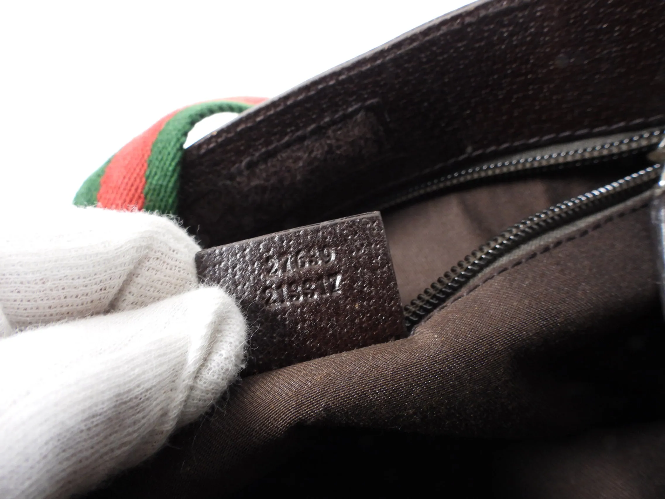 Gucci Monogram Canvas Small Crossbody Messenger Bag