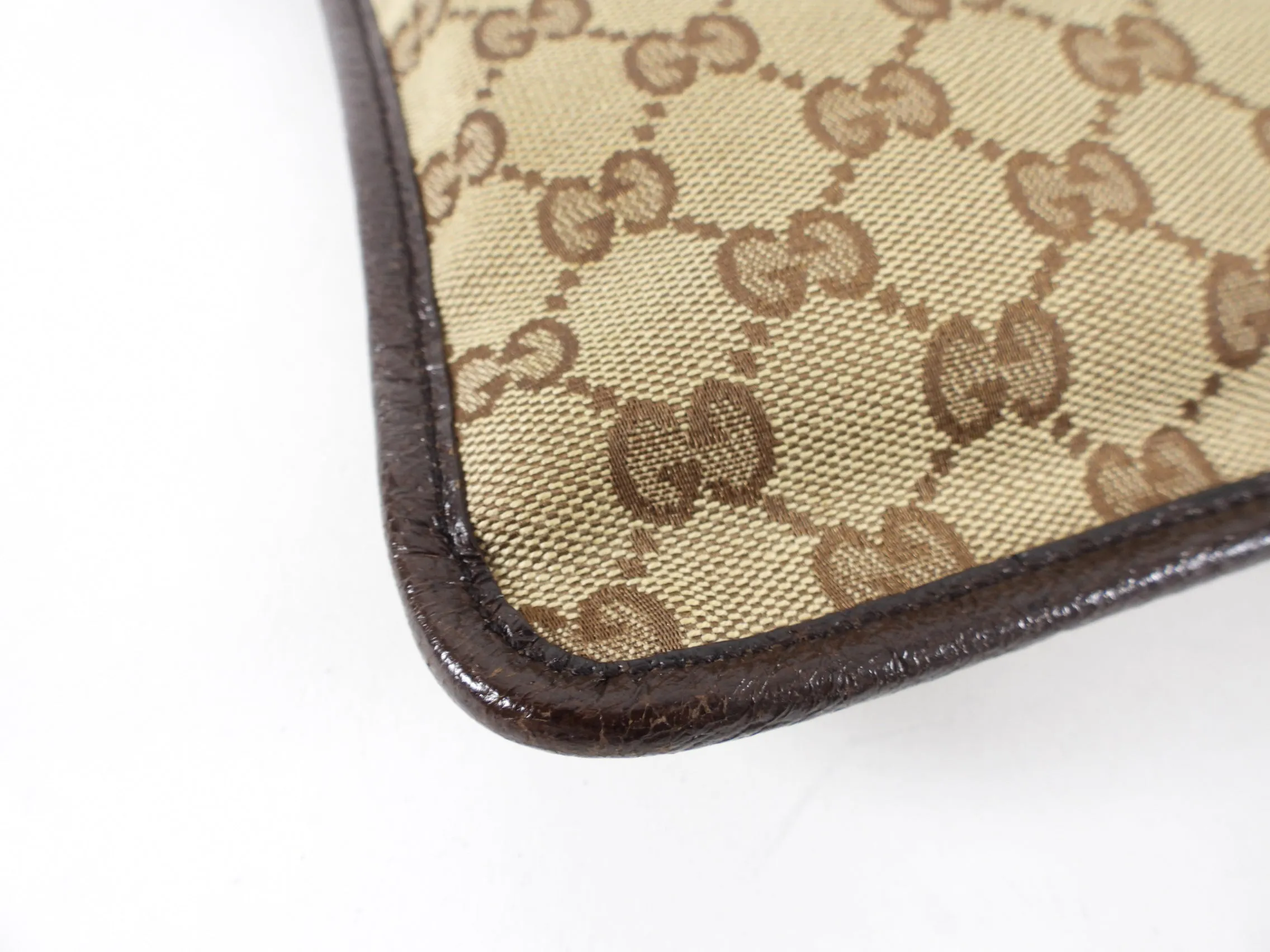Gucci Monogram Canvas Small Crossbody Messenger Bag