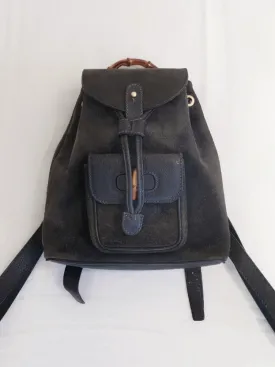 Gucci suede navy mini backpack (Vintage)