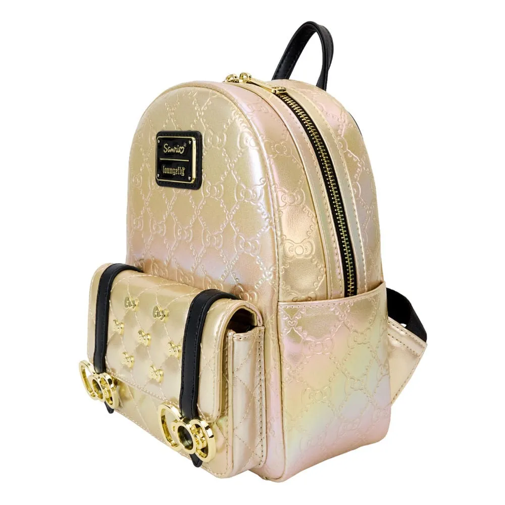 Hello Kitty 50Th Anniversary By Loungefly Mini Backpack Metallic Gold