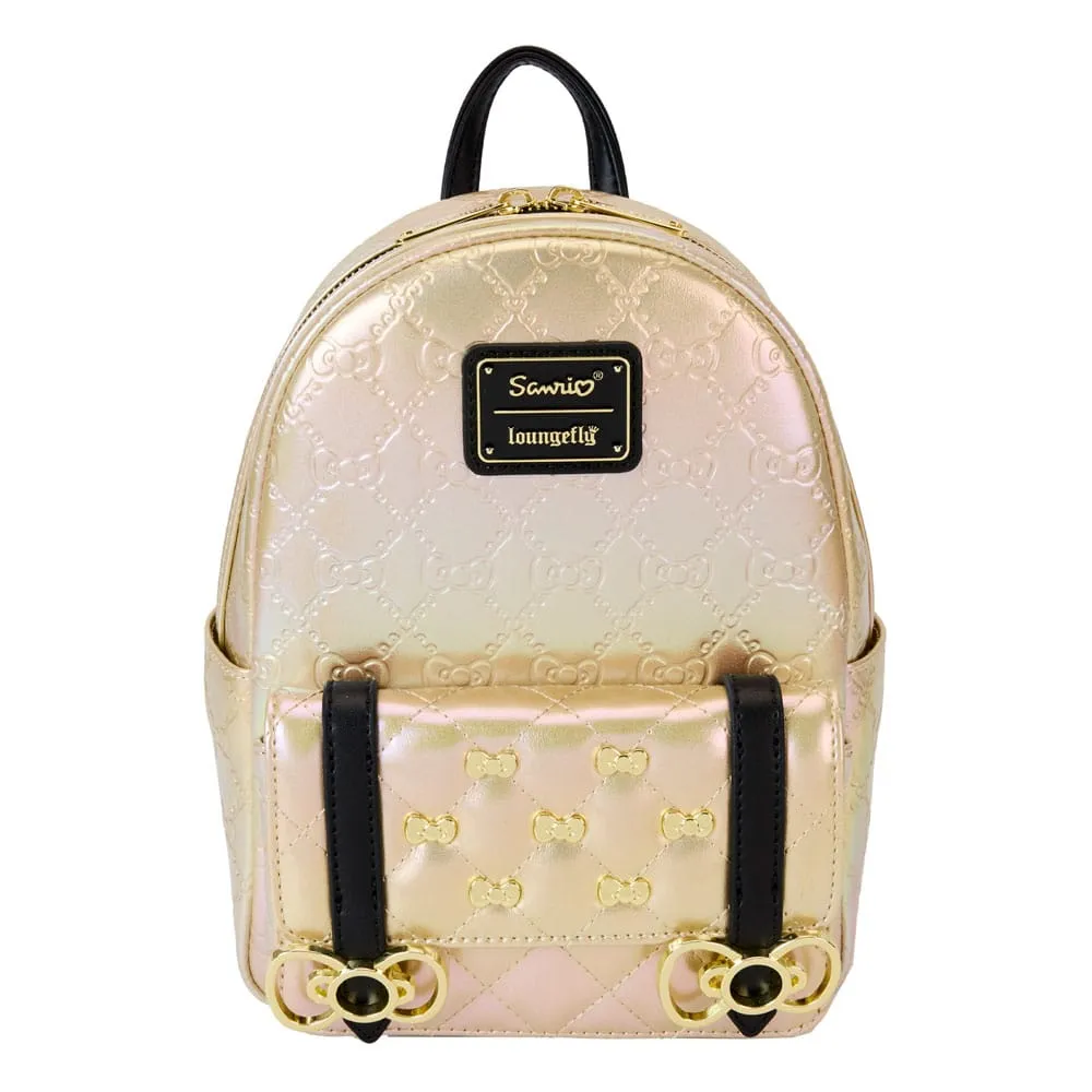 Hello Kitty 50Th Anniversary By Loungefly Mini Backpack Metallic Gold