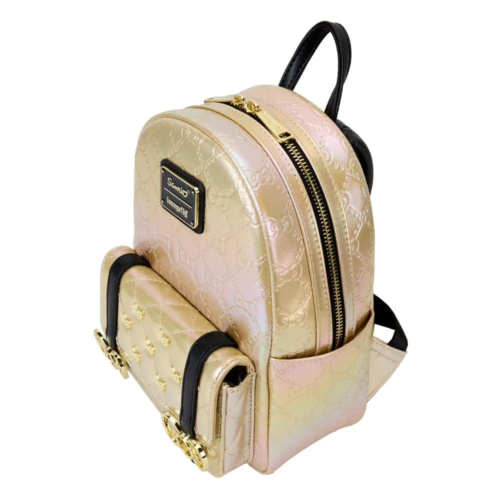 Hello Kitty 50Th Anniversary By Loungefly Mini Backpack Metallic Gold