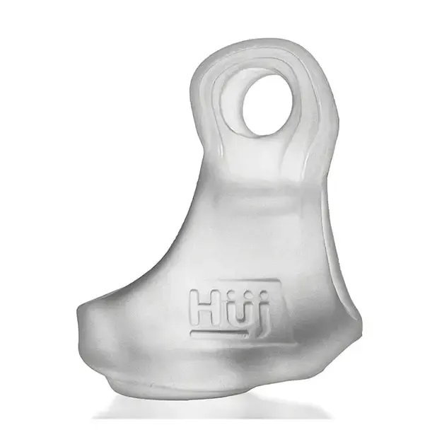 Hunkyjunk Revsling Cock & Ball Sling with Bullet Vibrator Clear Ice
