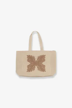 Jacquard Weekender Bag - Laua'e - Brown