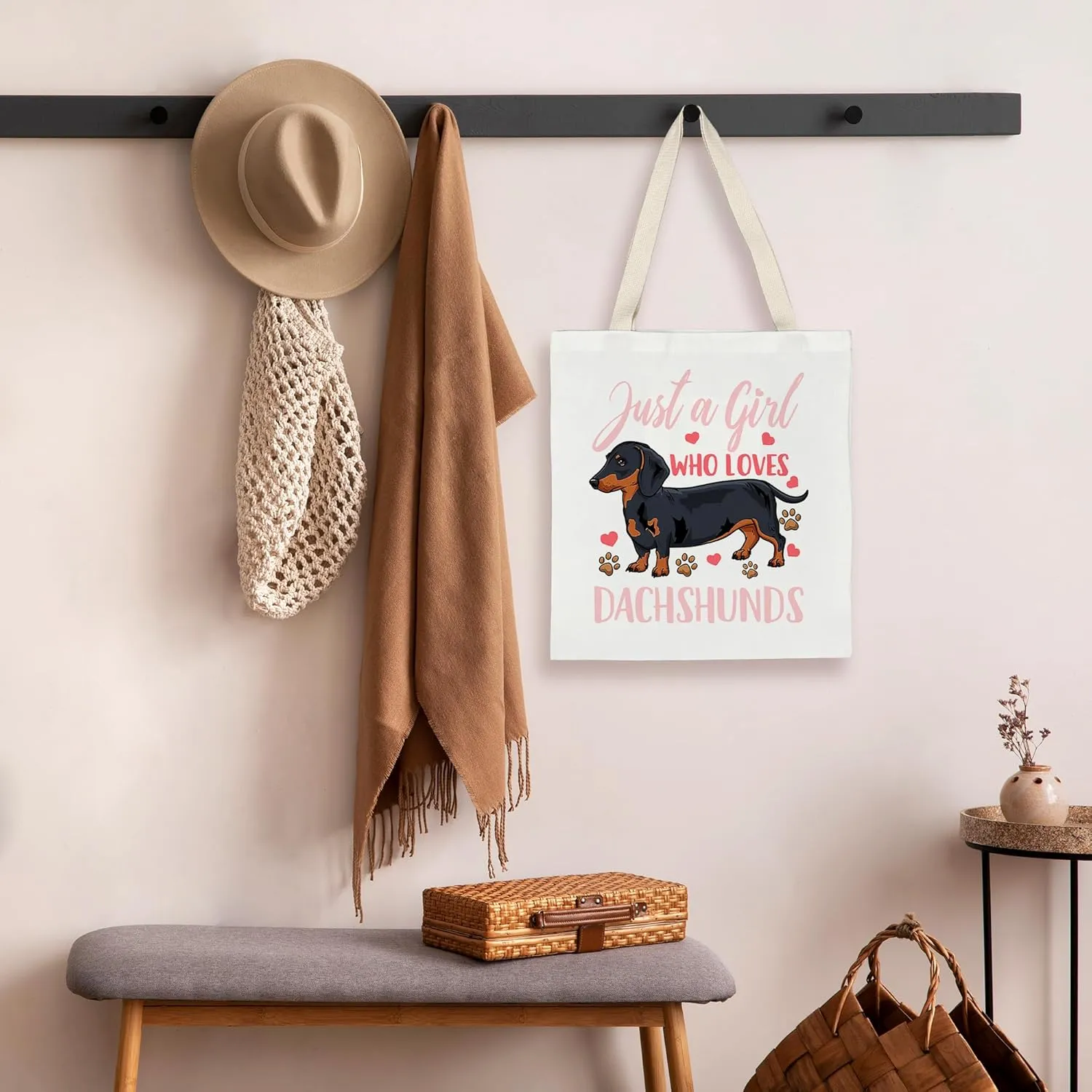 Kunlisa Cute Cow Canvas Tote Bag, Gifts for Girls & Women Lovers