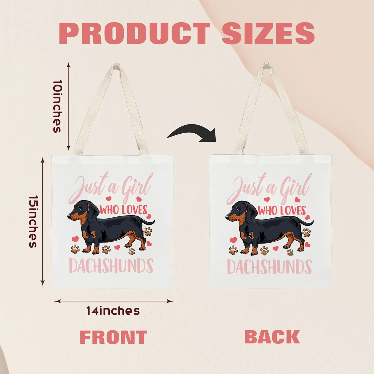 Kunlisa Cute Cow Canvas Tote Bag, Gifts for Girls & Women Lovers