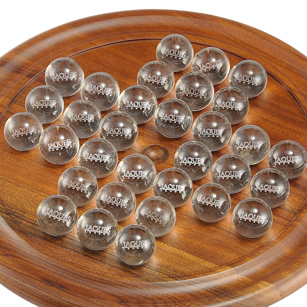 Luxury Solitaire - Walnut and Glass Solitaire Set