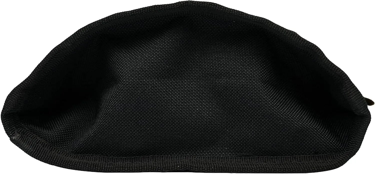MELOTOUGH Fastener Bag Utility Canvas Zipper small tool bag Heavy Duty Mesh Window, Hanging Grommets (Grey)