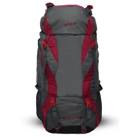 Penny 75L Red Gry Rucksack with Rain Cover
