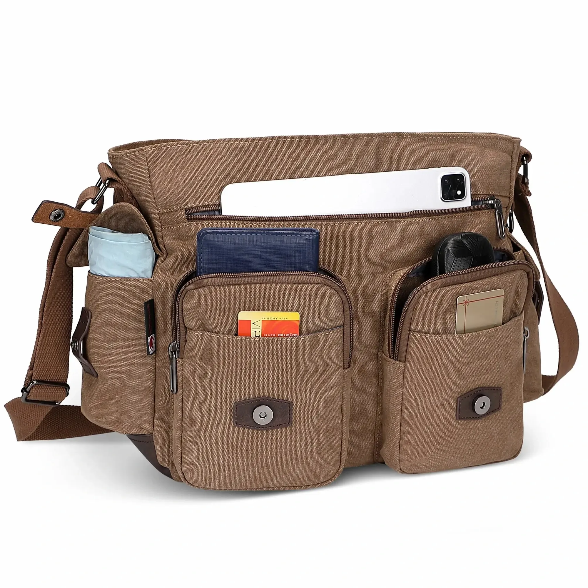 Postman Bag For Men Vintage Canvas Messenger Bag Tote Bags