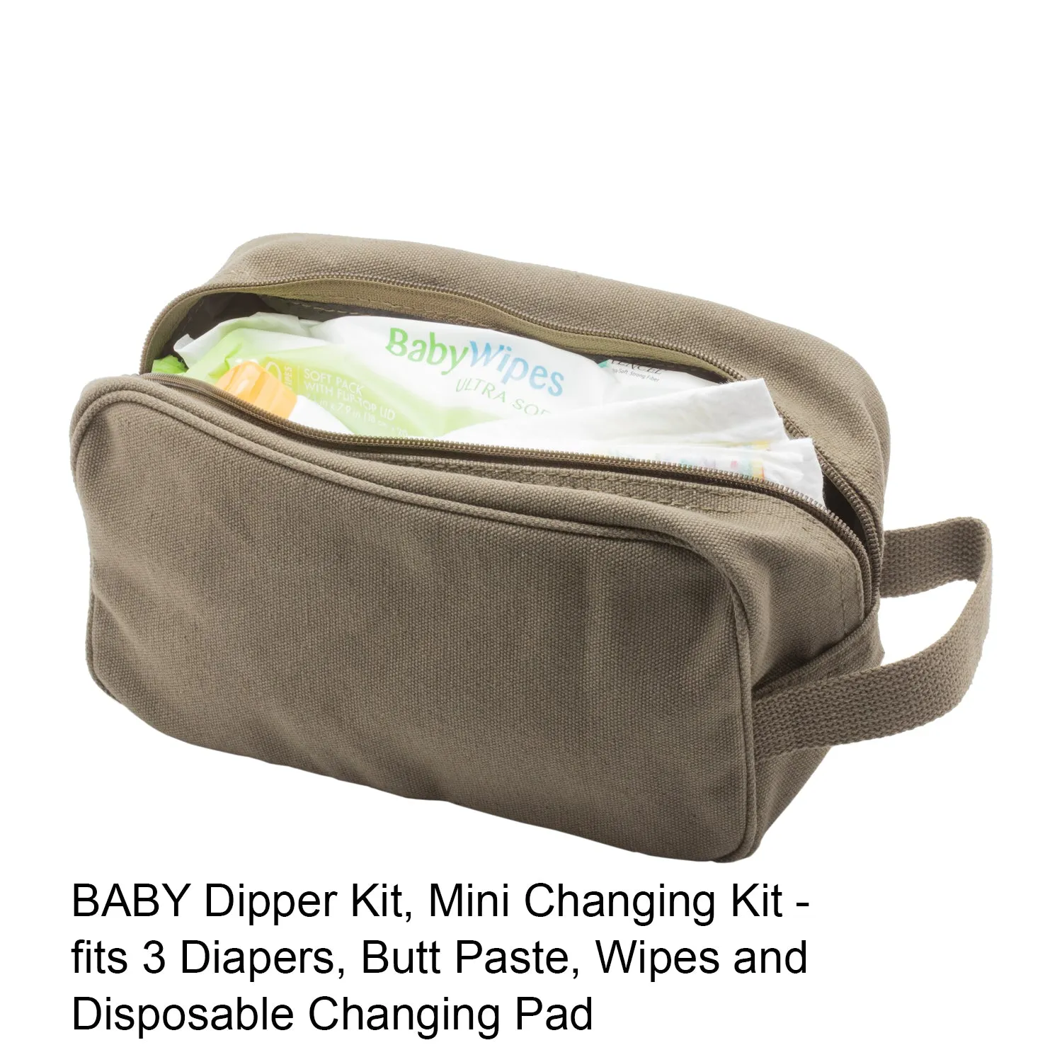 Sci-Fi Alien Head Canvas Mini Baby Changing Bag Travel Diapering Essentials Kit