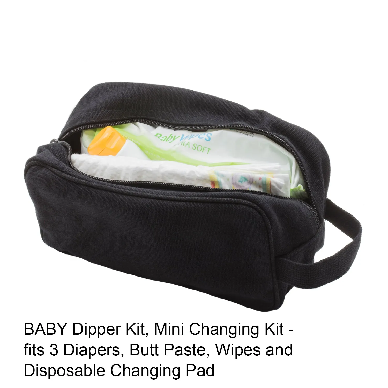 Sci-Fi Alien Head Canvas Mini Baby Changing Bag Travel Diapering Essentials Kit