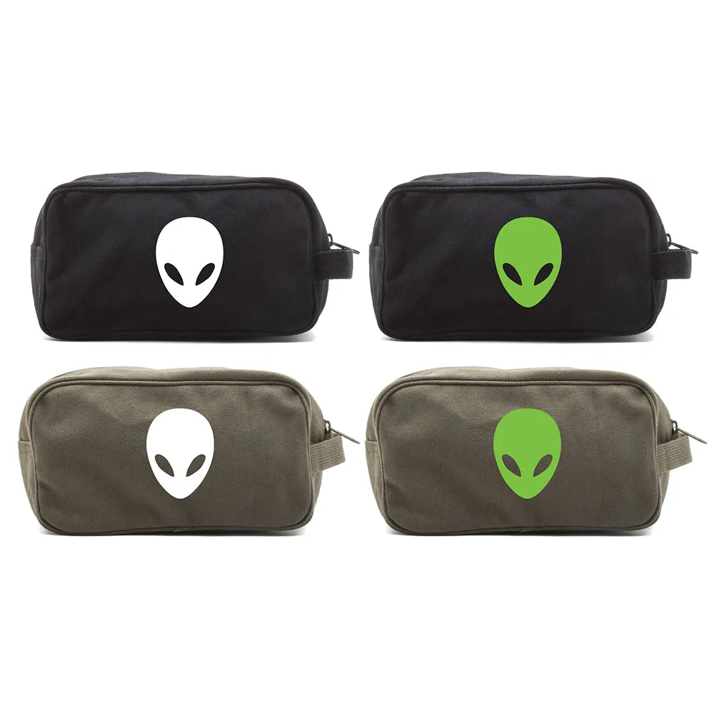 Sci-Fi Alien Head Canvas Mini Baby Changing Bag Travel Diapering Essentials Kit
