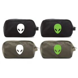 Sci-Fi Alien Head Canvas Mini Baby Changing Bag Travel Diapering Essentials Kit