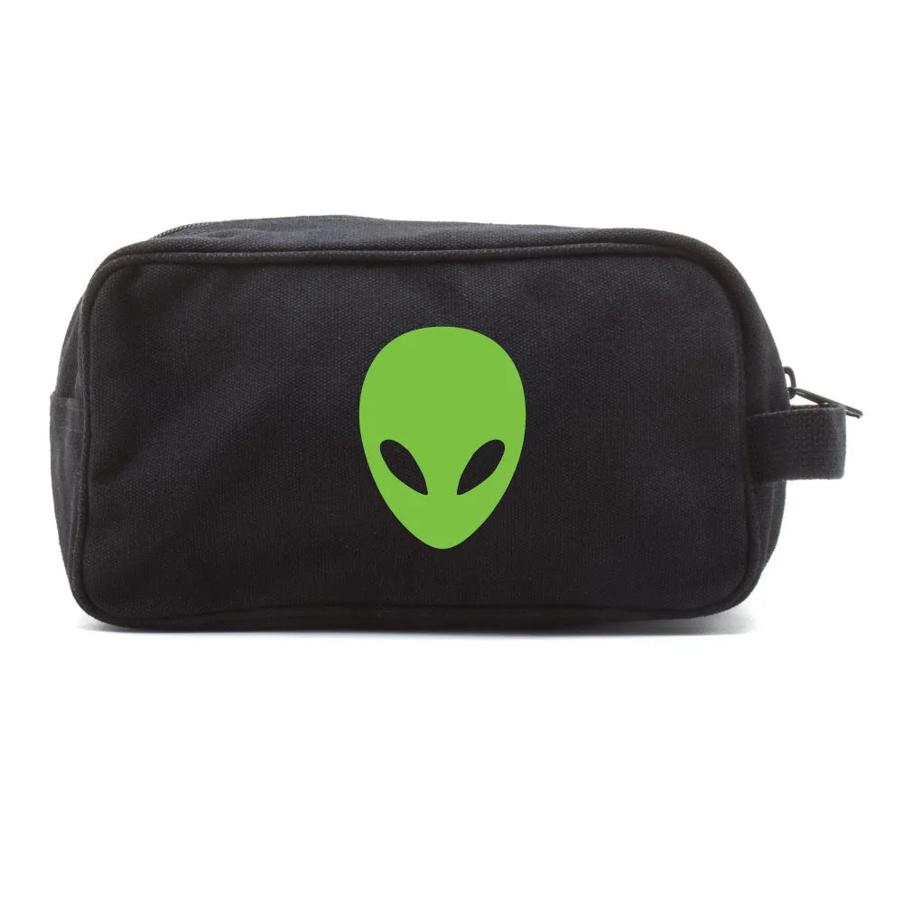 Sci-Fi Alien Head Canvas Mini Baby Changing Bag Travel Diapering Essentials Kit