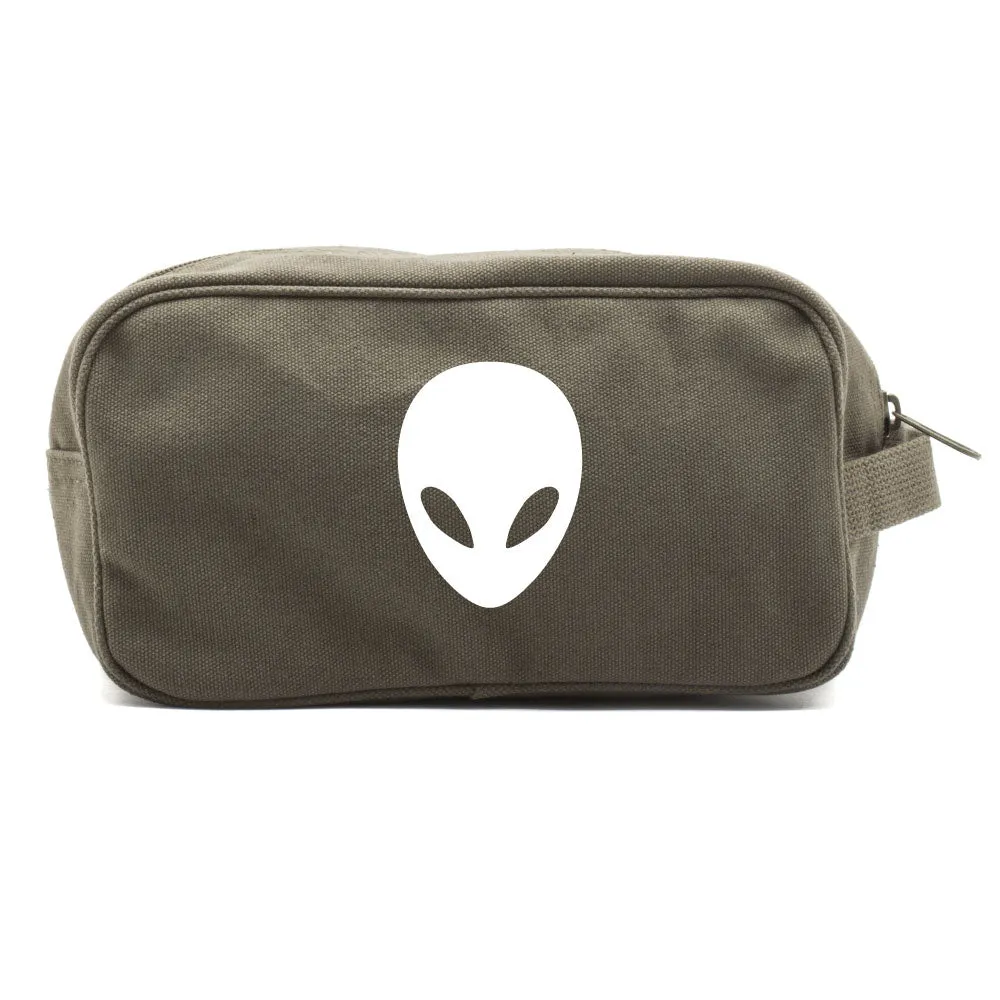 Sci-Fi Alien Head Canvas Mini Baby Changing Bag Travel Diapering Essentials Kit