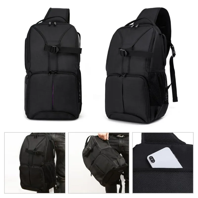 Sidiou Group Waterproof Multifunction Digital DSLR Camera Video Bag Sling Shoulder Camera Backpack