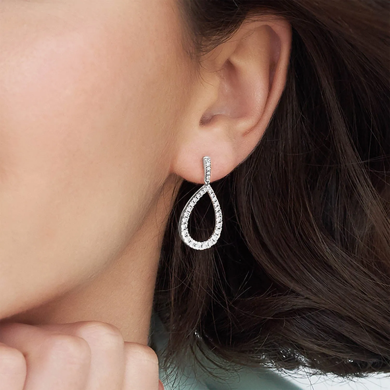 Silhouette Dewdrop Danglers