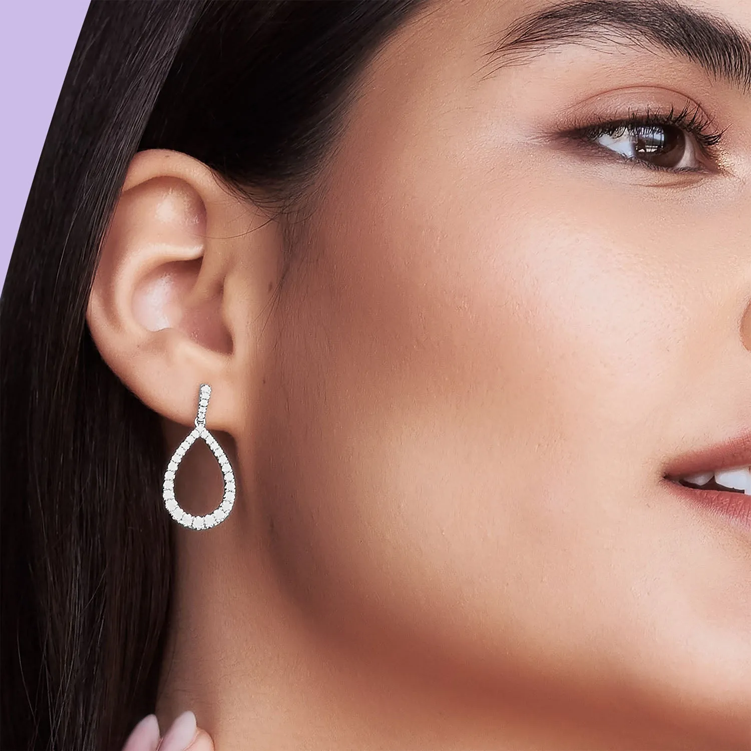 Silhouette Dewdrop Danglers