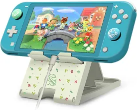 Switch Stand for Nintendo Switch,Switch OLED, Switch Lite,Adjustable Cute Playstand,Compact & Portable Foldable Switch Holder Accessories (Animal White)