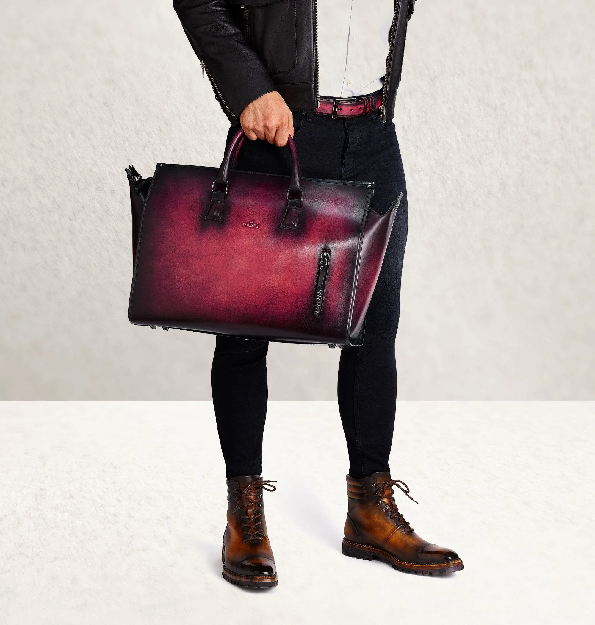 The Weekender Ombré Aubergine Travel Bag