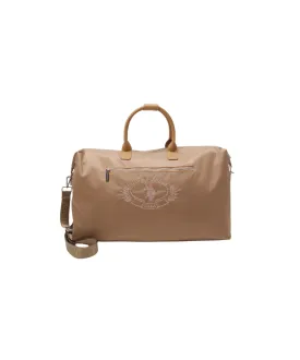 U.S. POLO ASSN. WOMEN SPRINGFIELD WEEKENDER BAG NYLON IN BEIGE