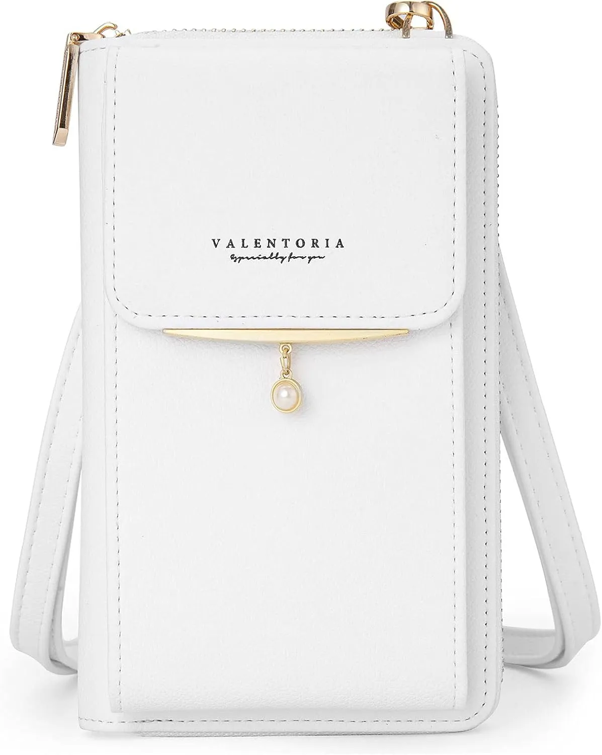 Valentoria Small Crossbody Bag Cell Phone Purse Wallet Leather Card Slot Clutch for Women