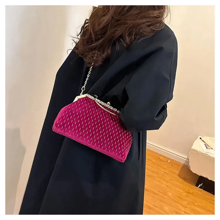 Velvet Evening Clutch Bag
