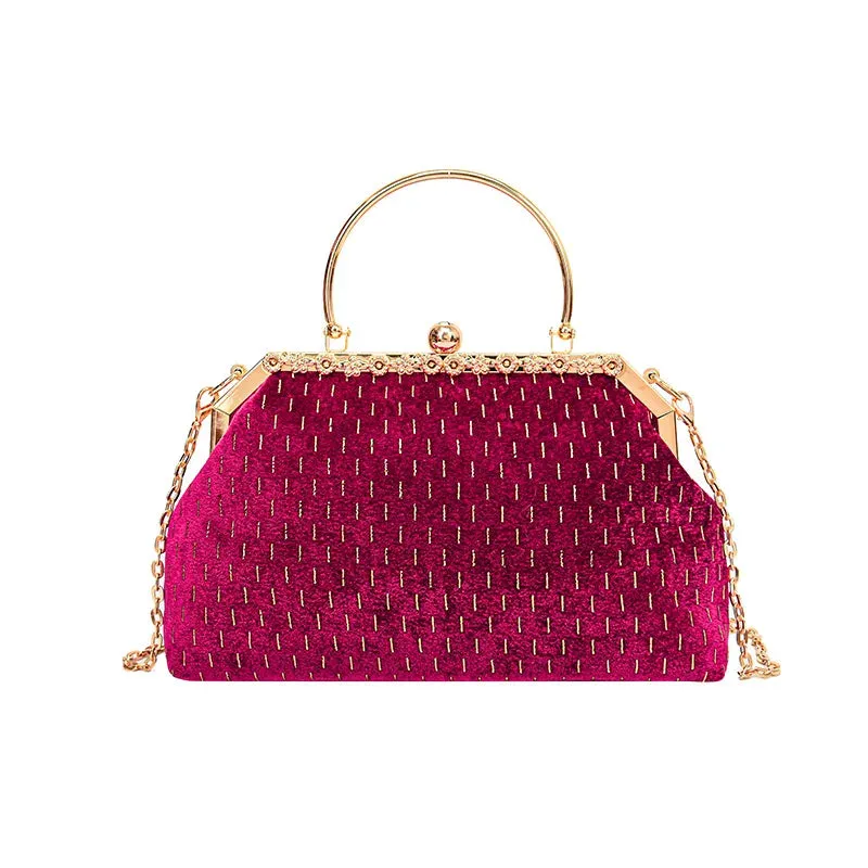 Velvet Evening Clutch Bag