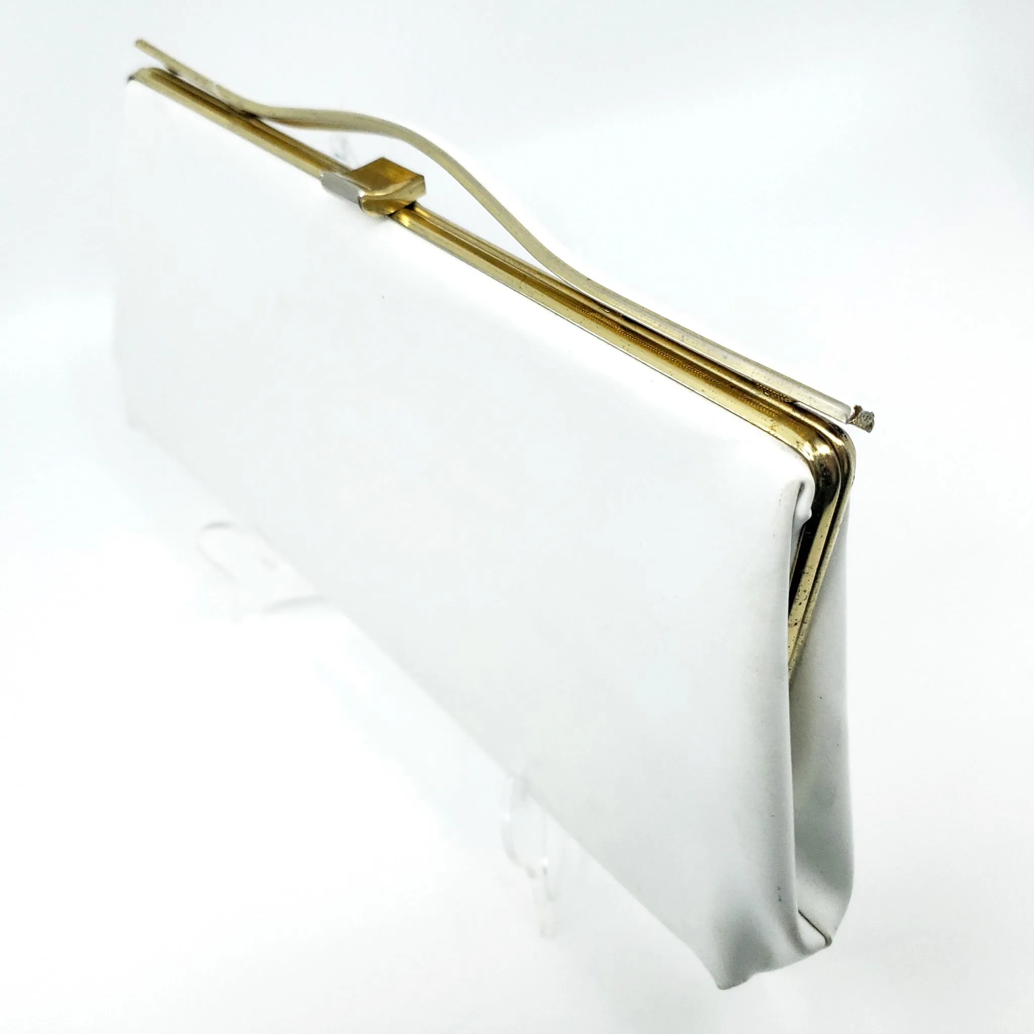 Vintage White Clutch Handbag