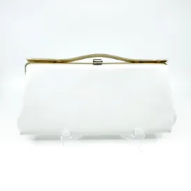 Vintage White Clutch Handbag