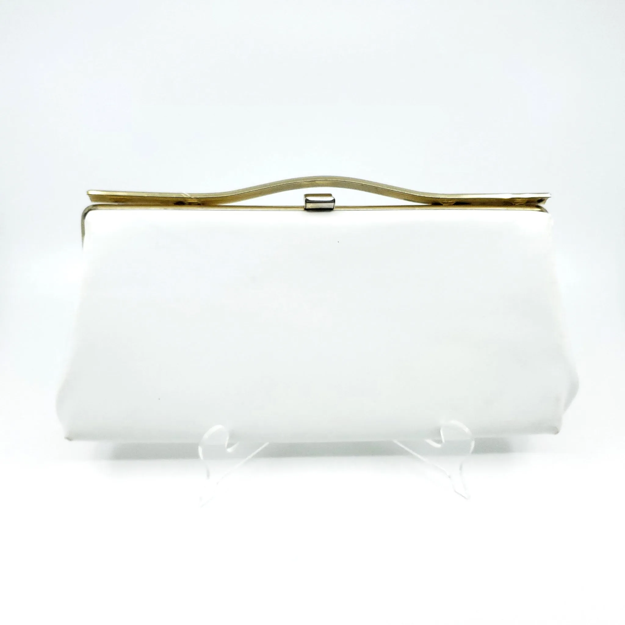 Vintage White Clutch Handbag