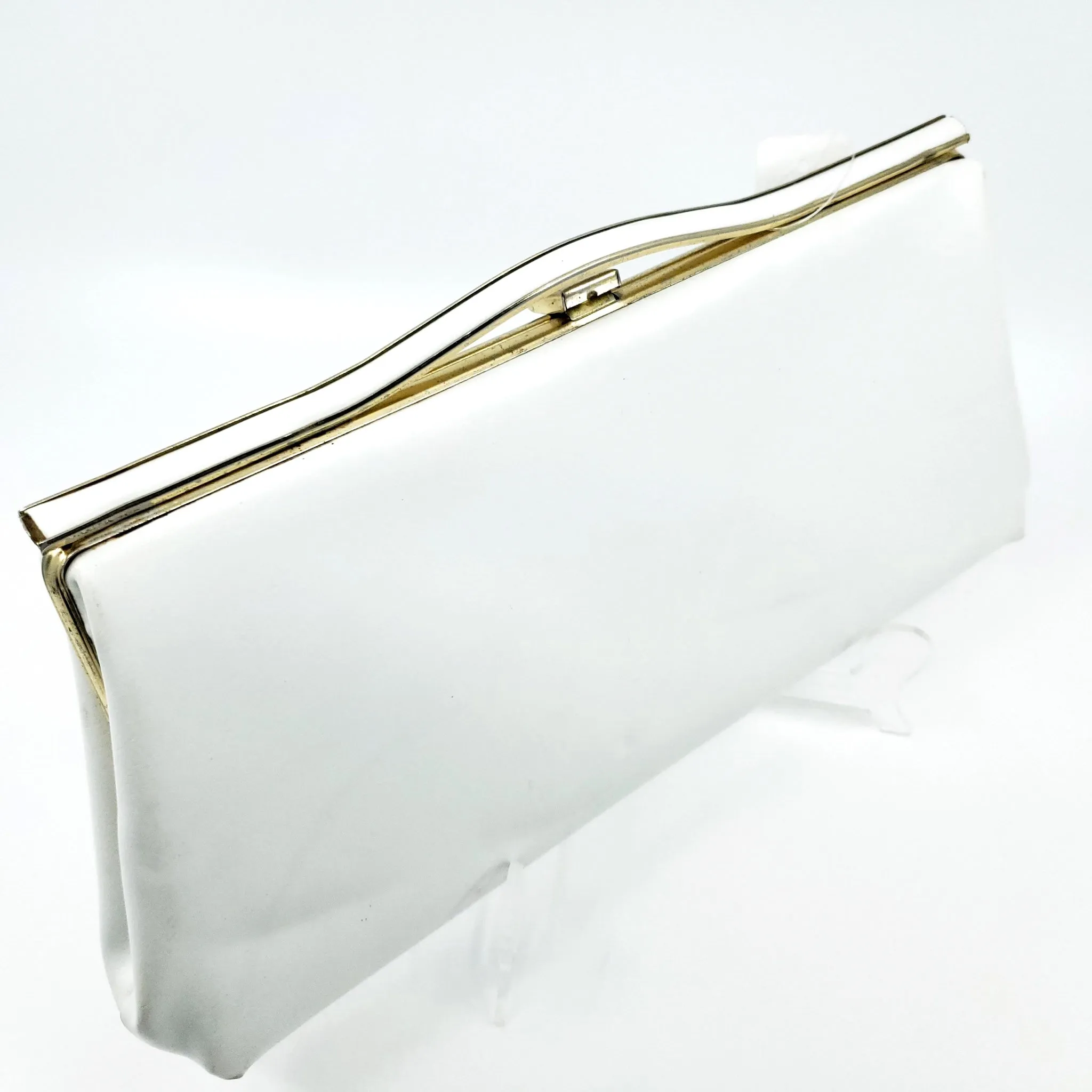 Vintage White Clutch Handbag