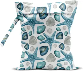 Wet Dry Bag Wet Bag for Swimsuit Travel Beach Pool Diapers Dirty Yoga Gym Clothes Makeup Bags Beach Wedding Supplies Waterproof Reusable Shell Pearl Starfish Whale Starfish