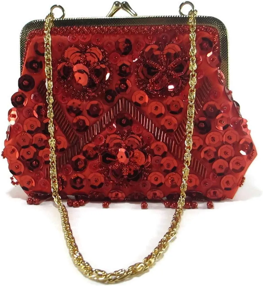 XXX-Small Women clutch sequins evening purse for Cocktail Party Prom Wedding Banquet