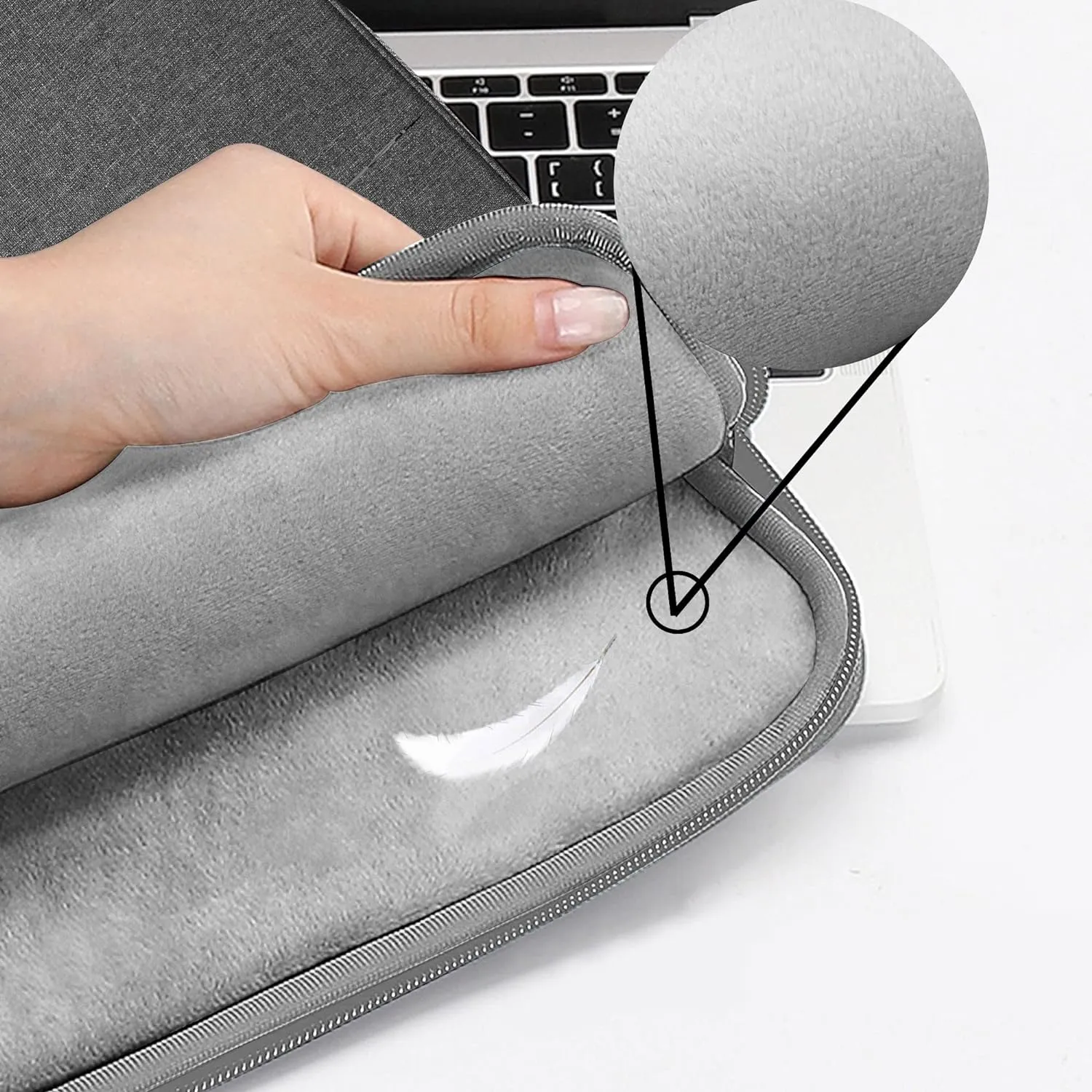 ZINZ Slim & Expandable Laptop Backpack 15 15.6 16 Inch Sleeve with USB Port, Spill-Resistant Notebooks Bag Case for Most 14-16 Inch MacBooks Surface-Books Dell HP Lenovo Asus Computers,D01G01